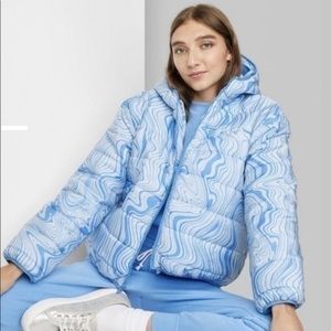 Wild Fable Blue Puffer Jacket
